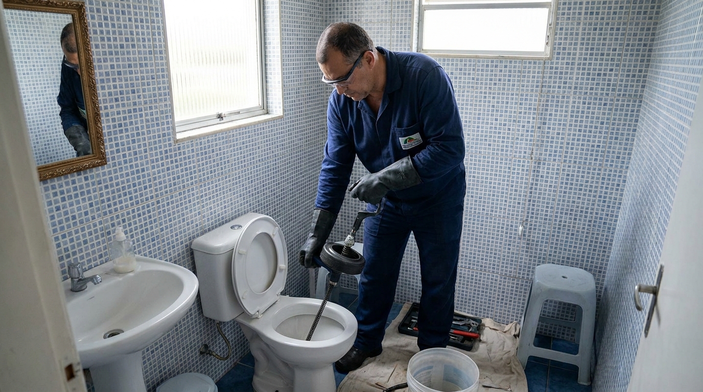 Desentupimento de vaso profissional em Aracaju‑SE